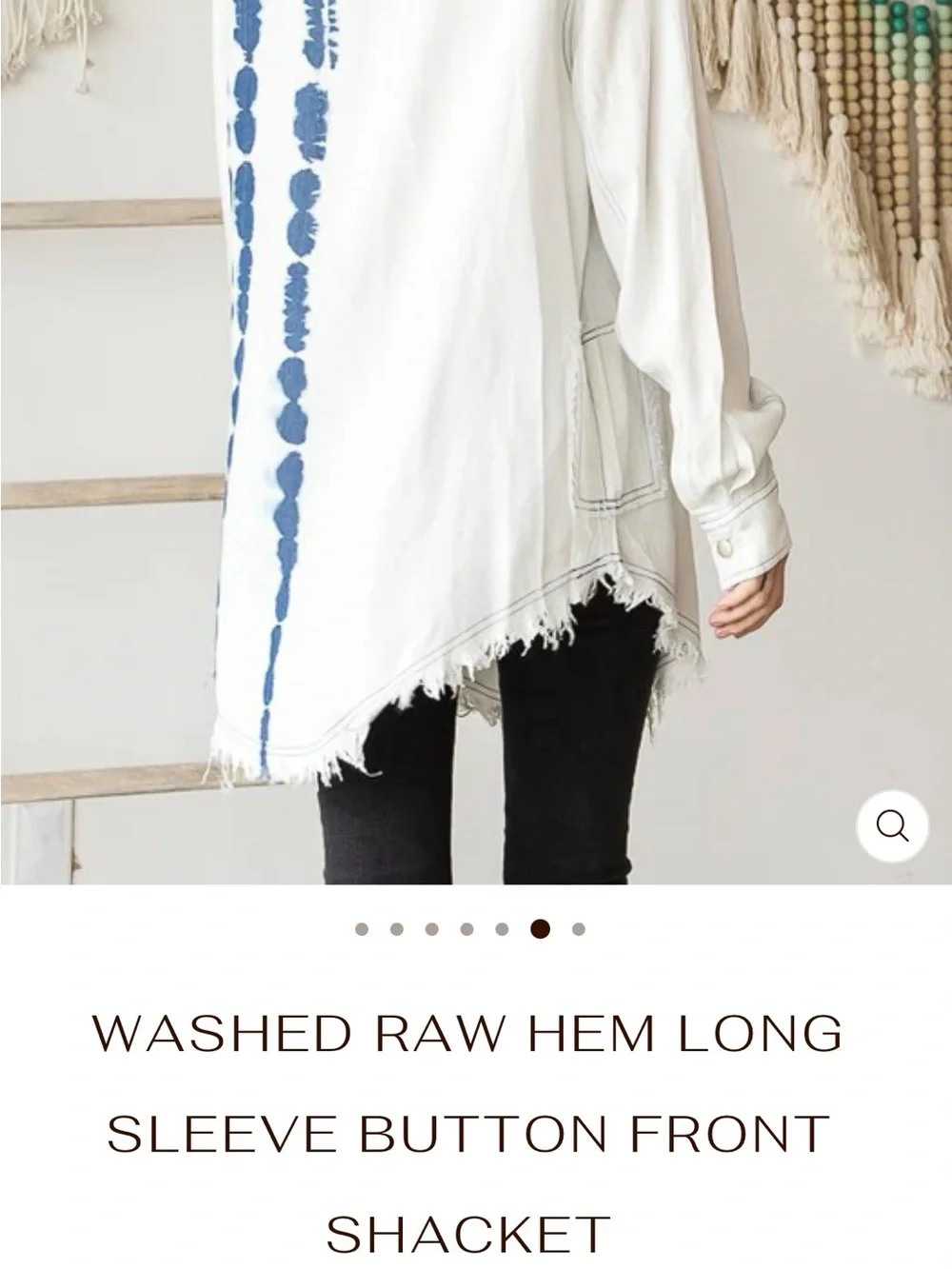 Oli & Hali White and Navy Tie-Dye Button Down Shirt
